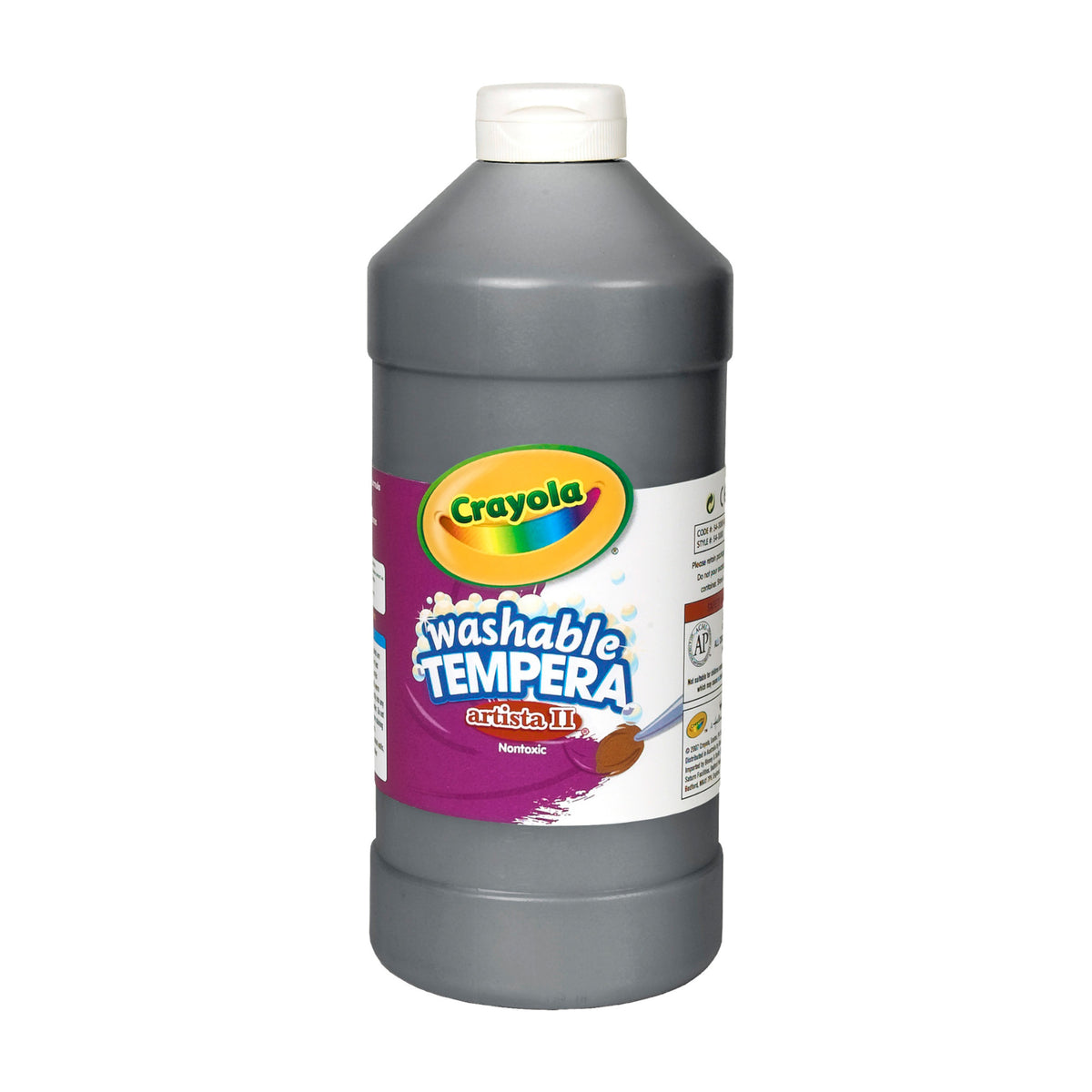 Crayola Washable Tempera Paint 946 ml, Black – Crayola Canada