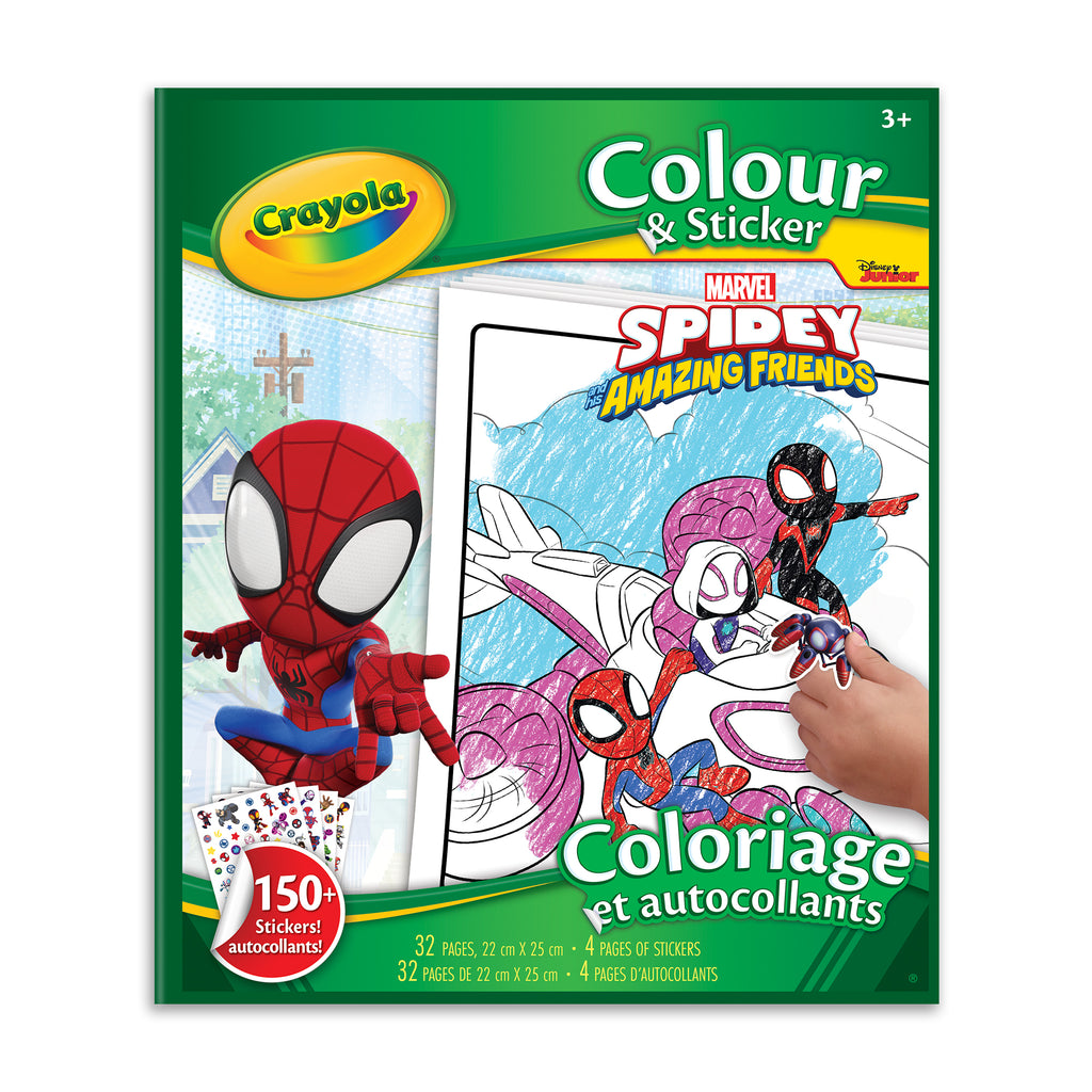 Crayola Colour & Sticker, Spidey & Friends