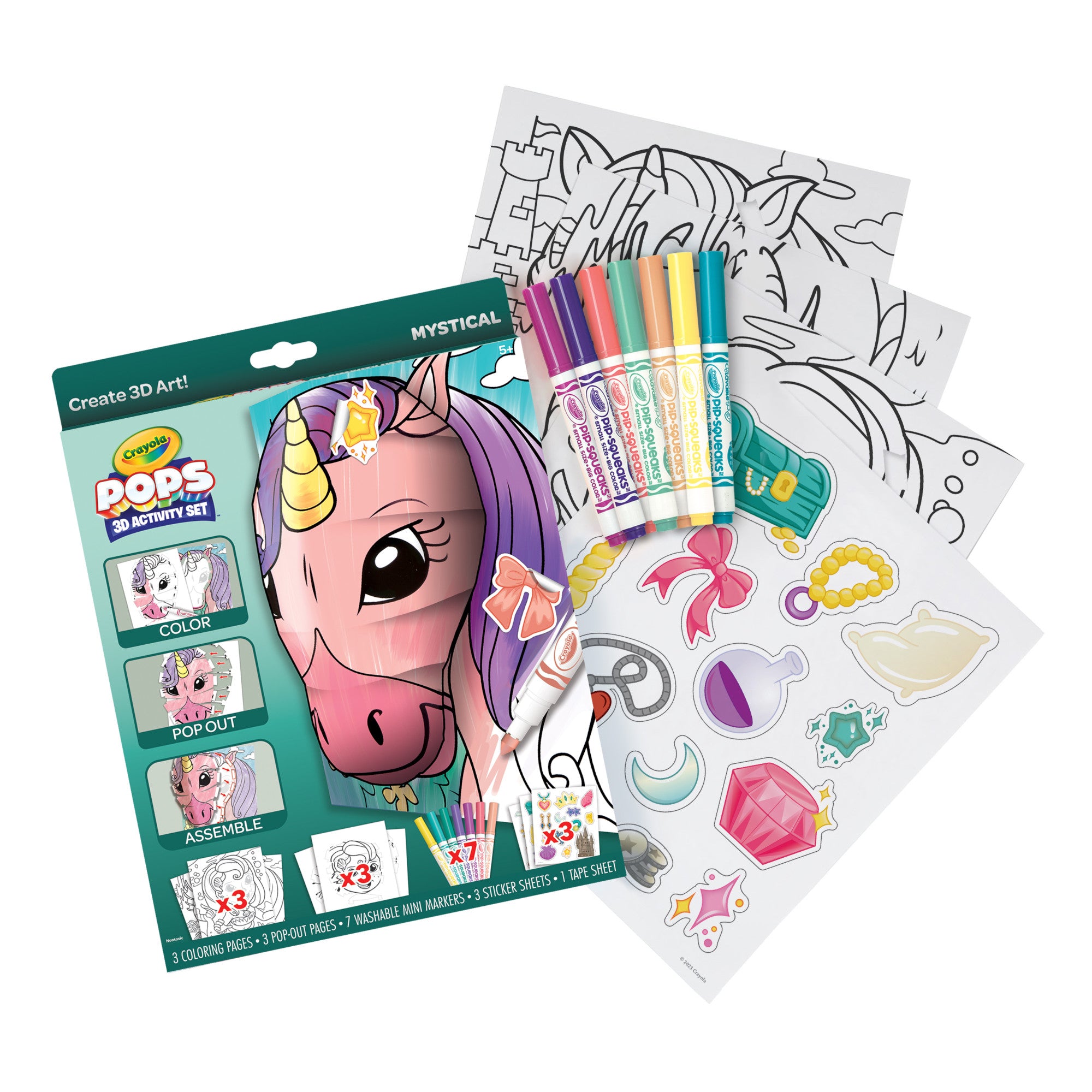 Crayola POPS 3D Kids Art Set, Mystical – Crayola Canada