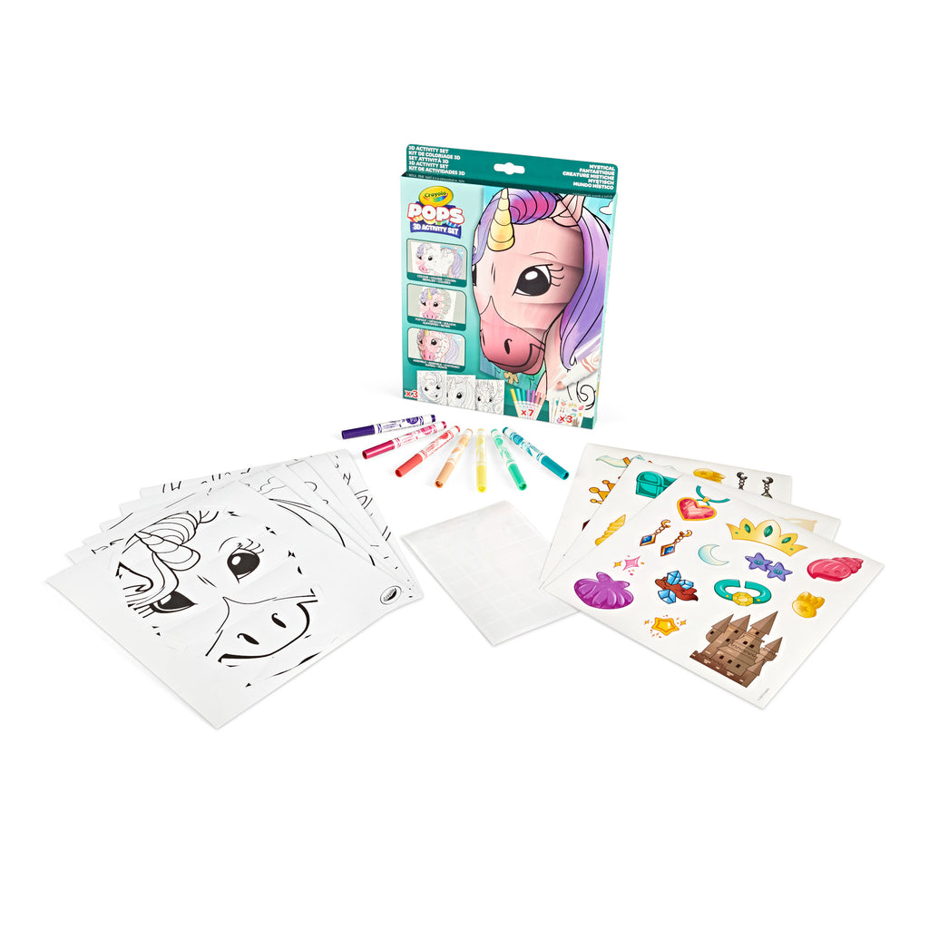 Crayola POPS 3D Kids Art Set, Mystical