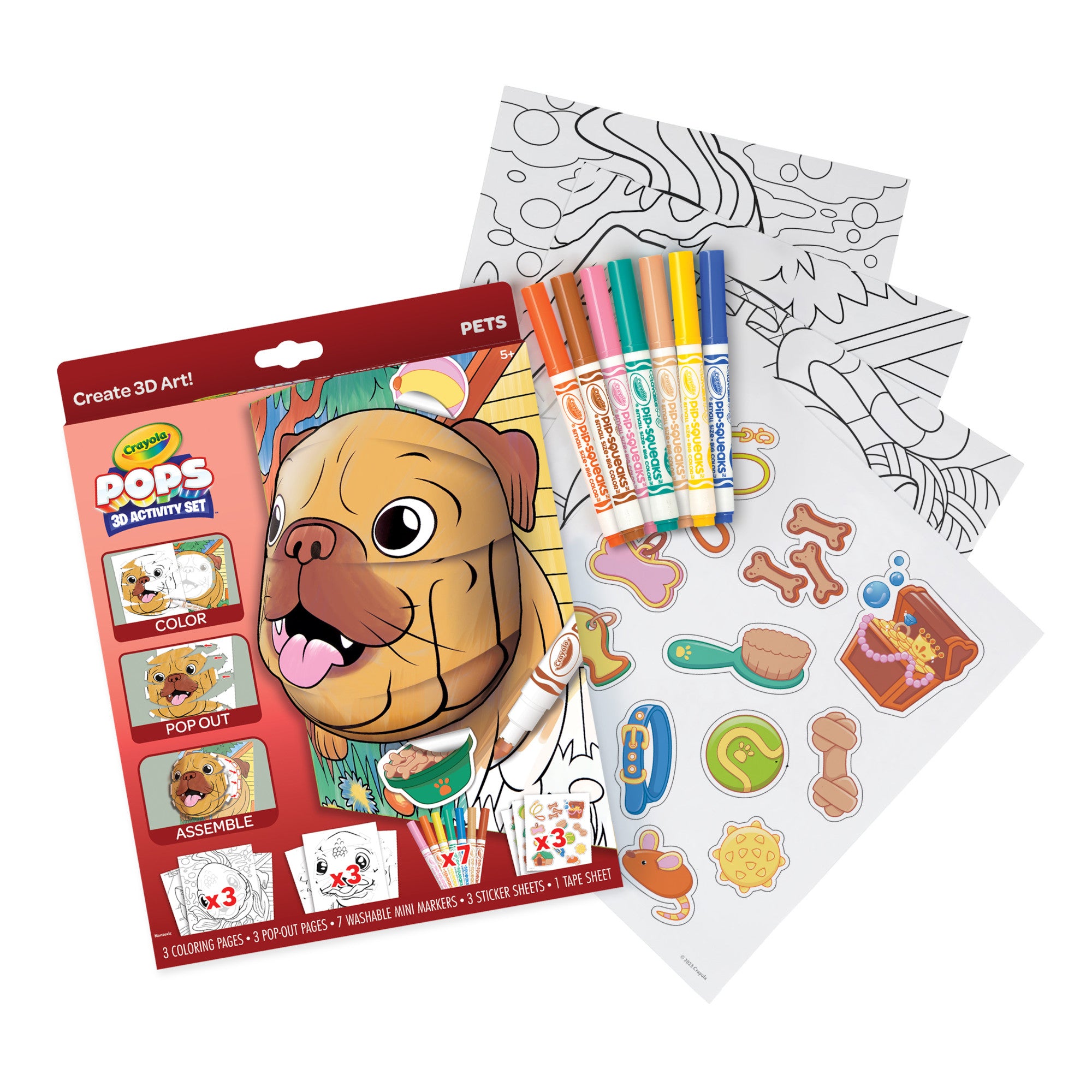Crayola POPS 3D Kids Art Set, Pets – Crayola Canada