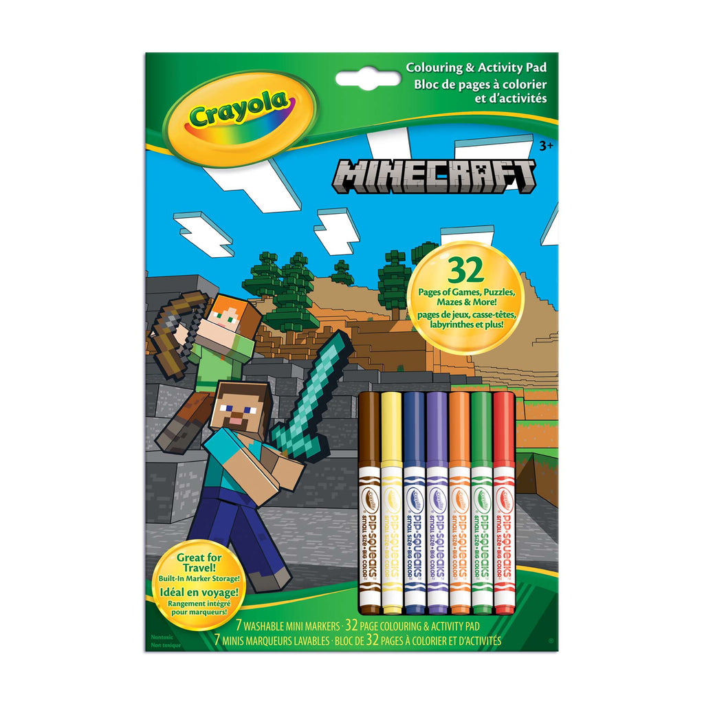 Crayola Colouring & Activity Book, Minecraft