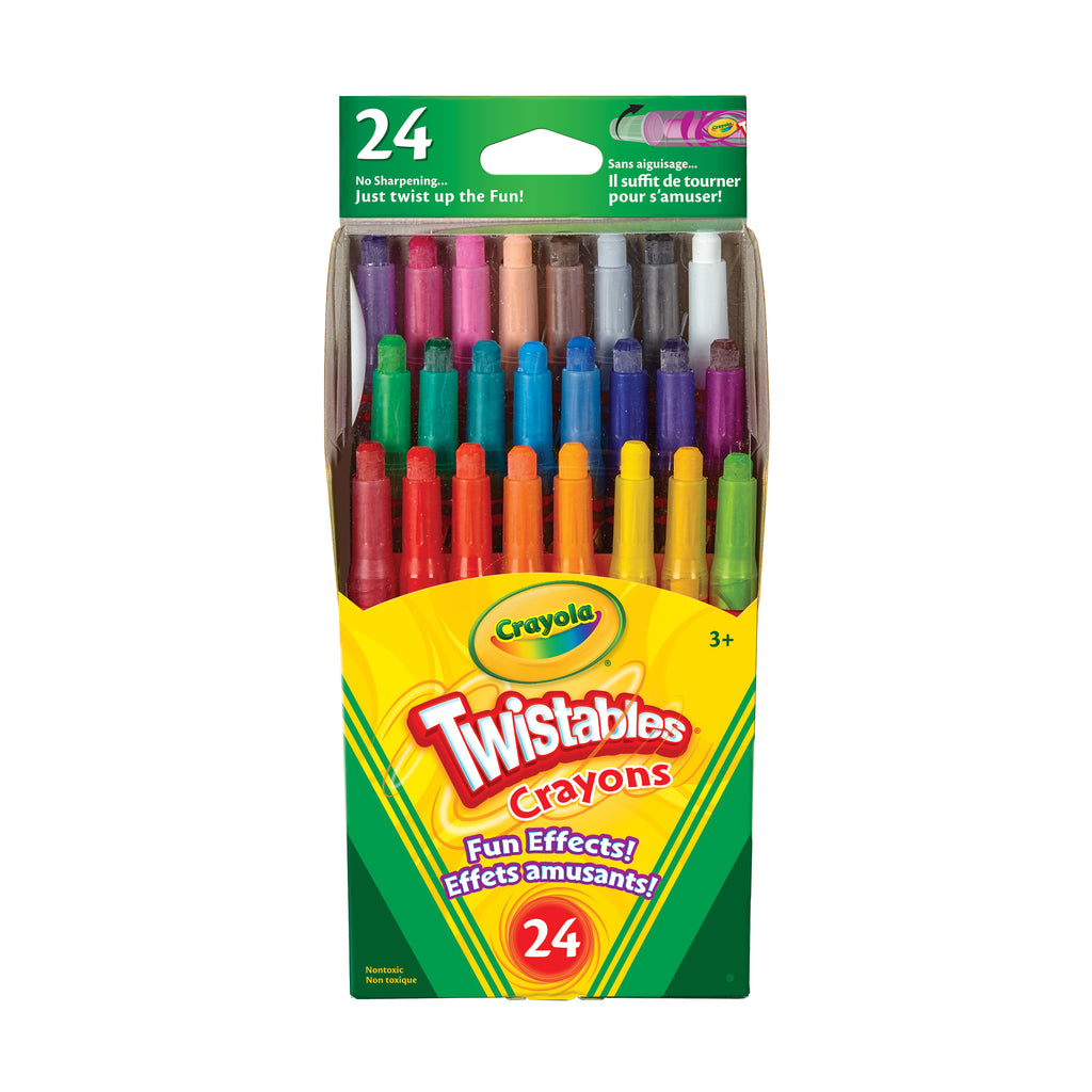 Crayola Twistables Fun Effects Crayons, 24 Count