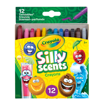 Crayola Silly Scents Mini Twistables Scented Crayons, 12 Per Pack, 6 Packs