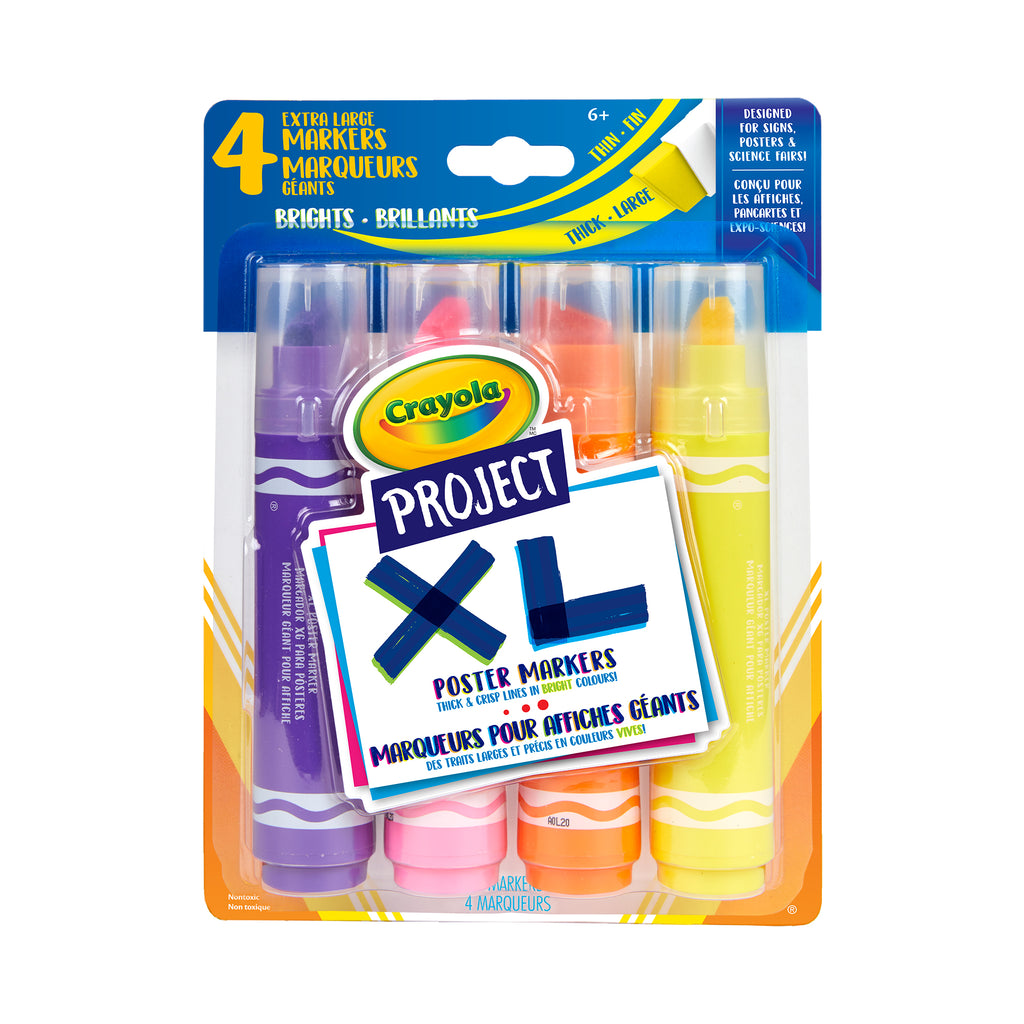 Crayola Project XL Poster Markers, Bright Colours