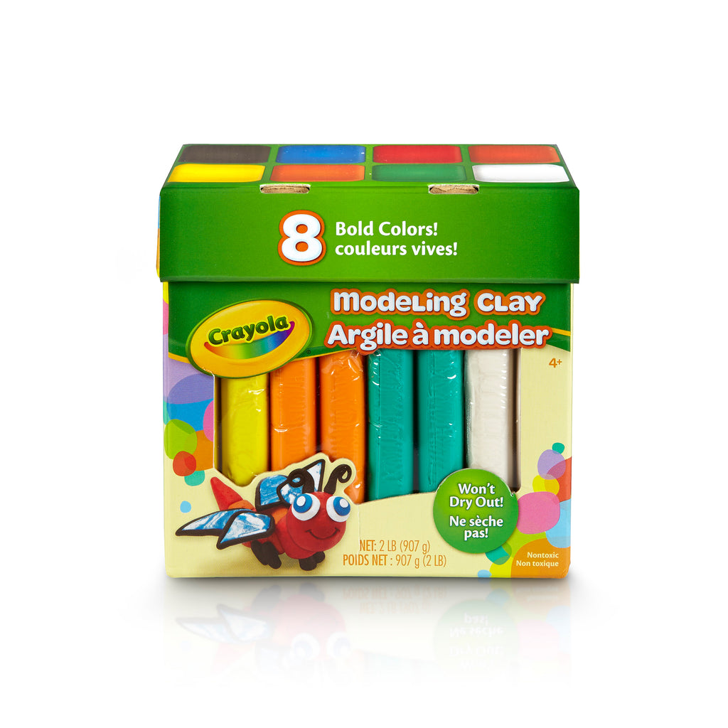 Crayola Air-Dry Clay - Assorted, Pkg of 4, 2.5 lb