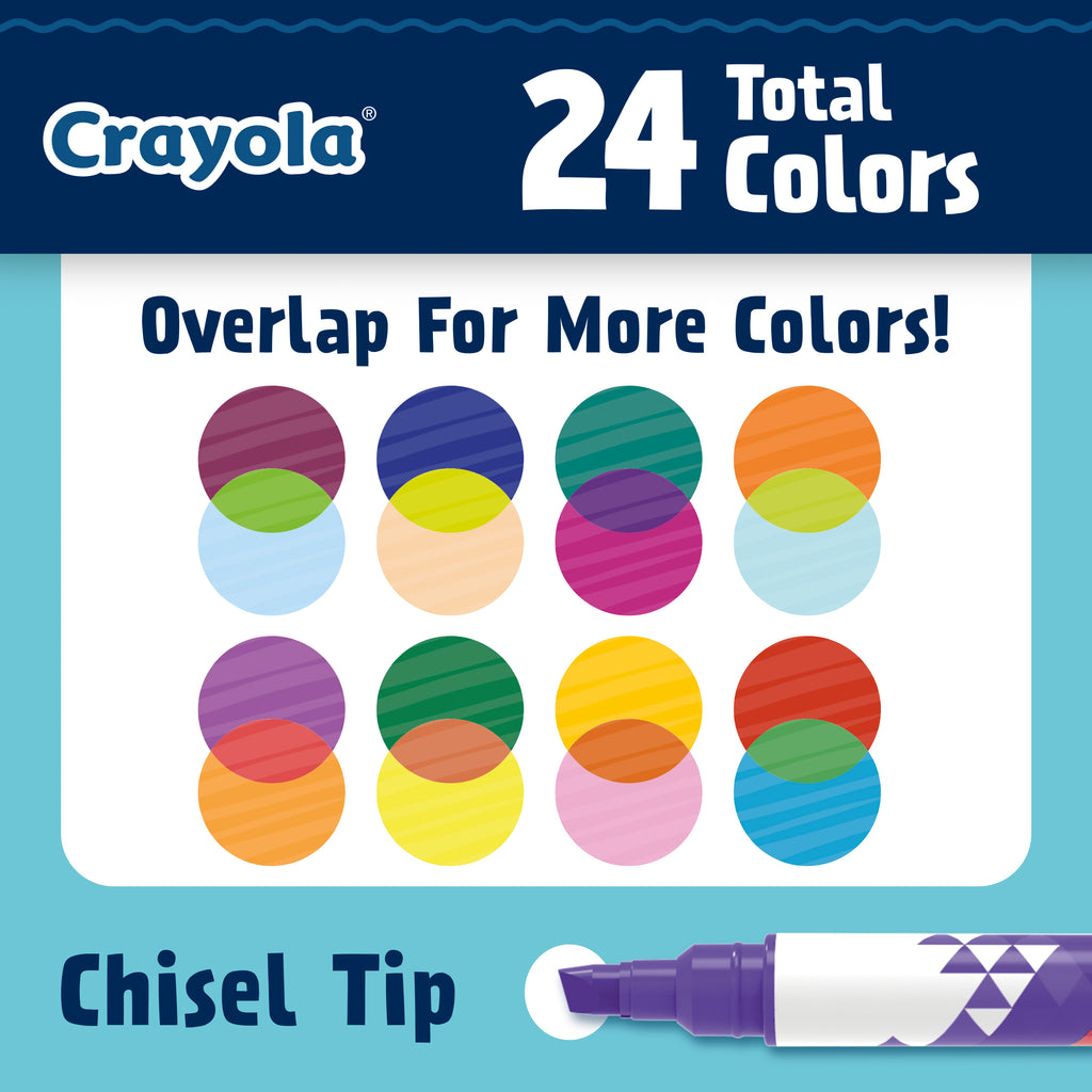 Crayola Colour-Change Doodle Markers, 8 Count