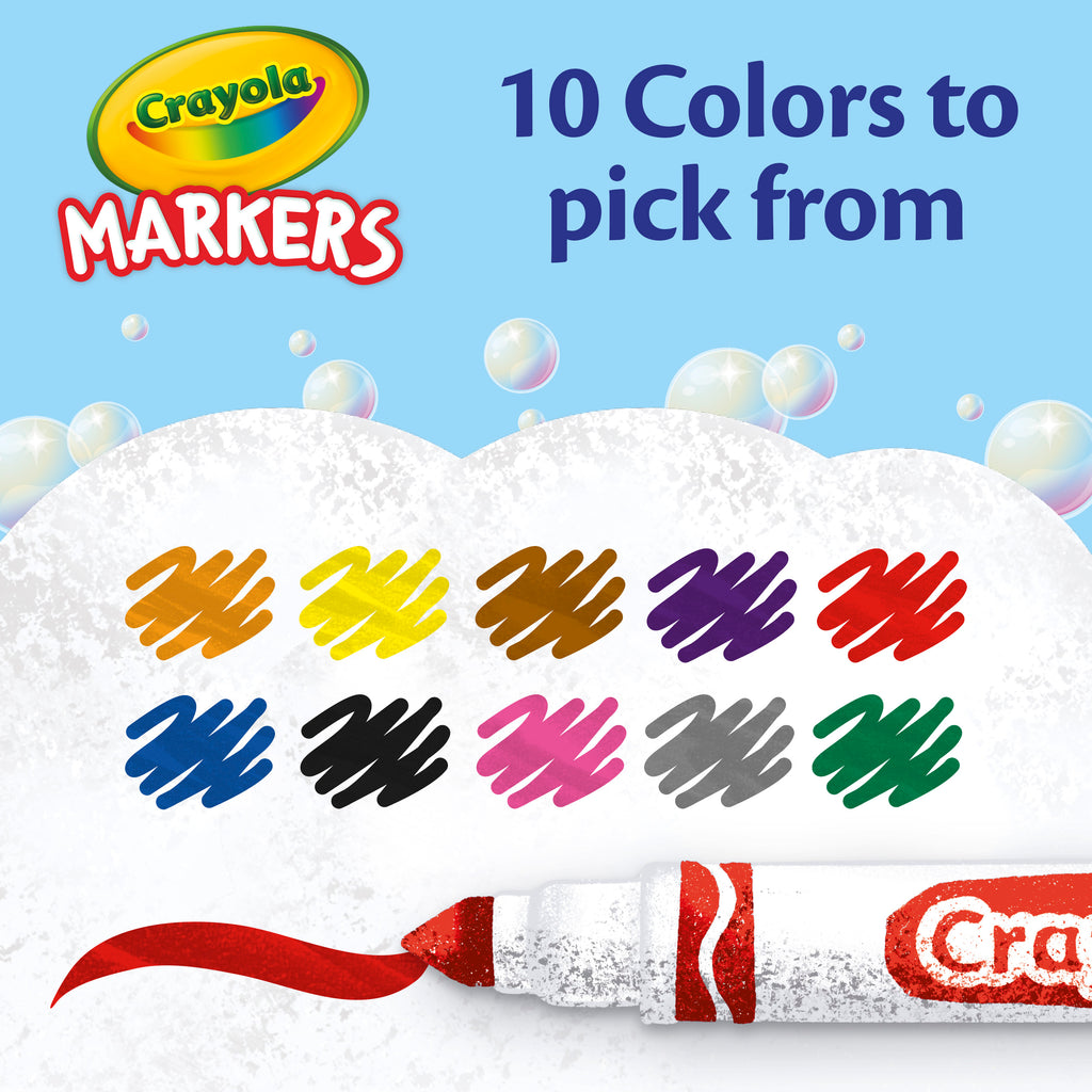 Crayola Broad Line Markers, Classic Colours