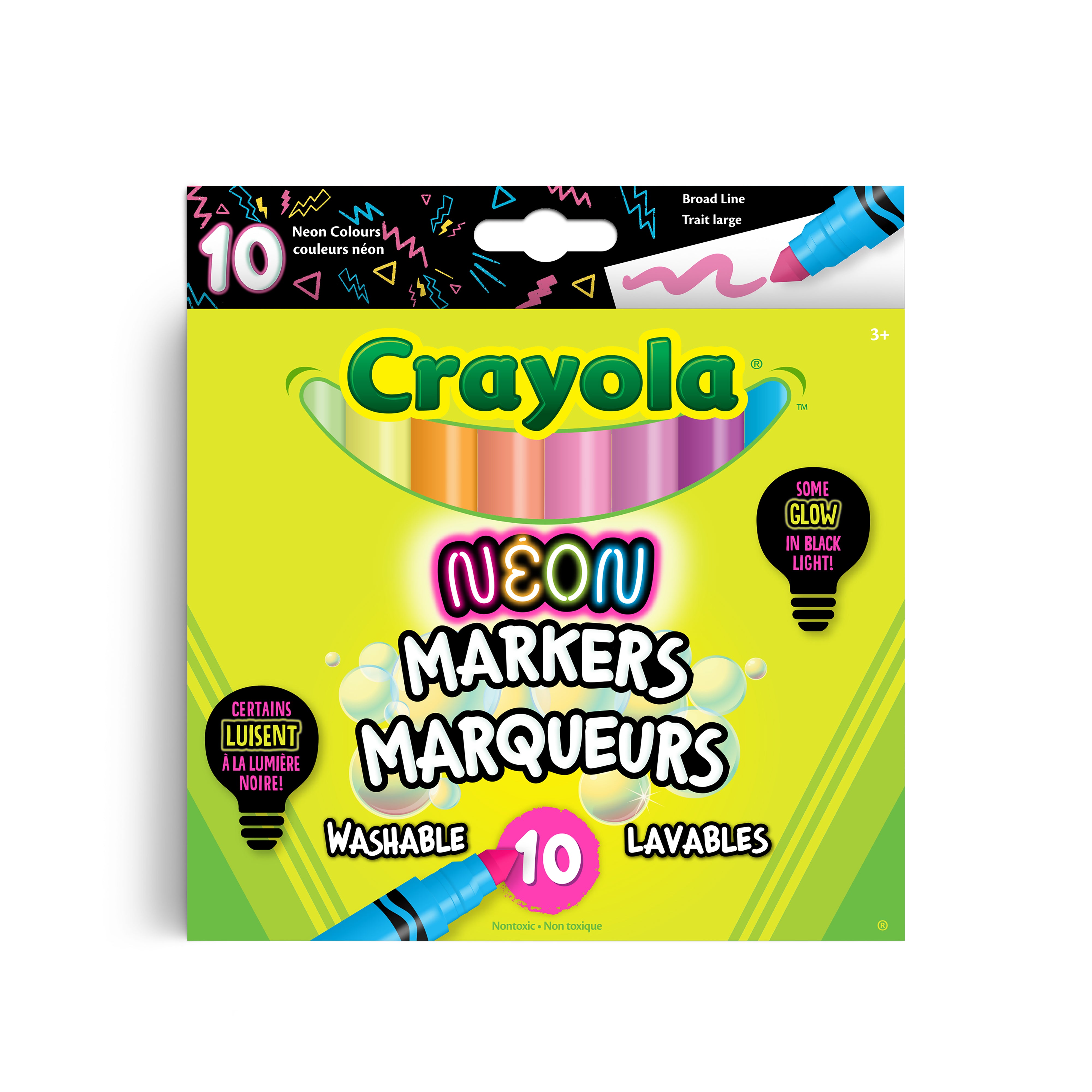 Crayola Neon Color Markers Crayola Neon Cats Colour Magic Upwards Art