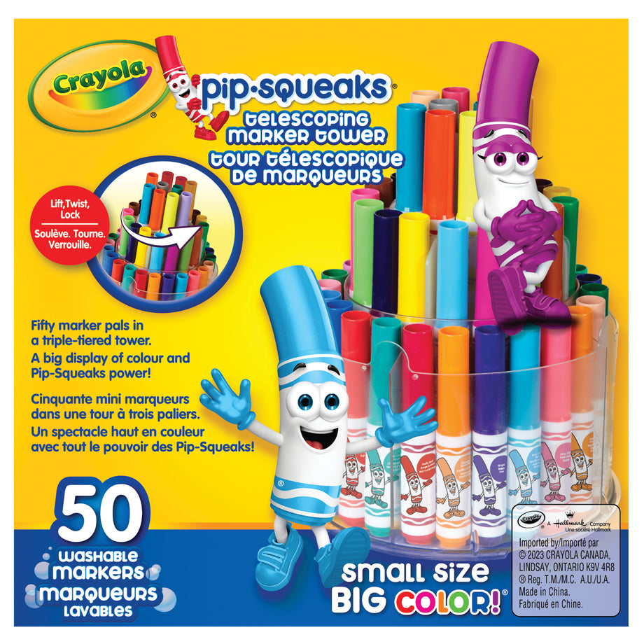 Crayola Pip-Squeaks Telescoping Marker Tower – Crayola Canada