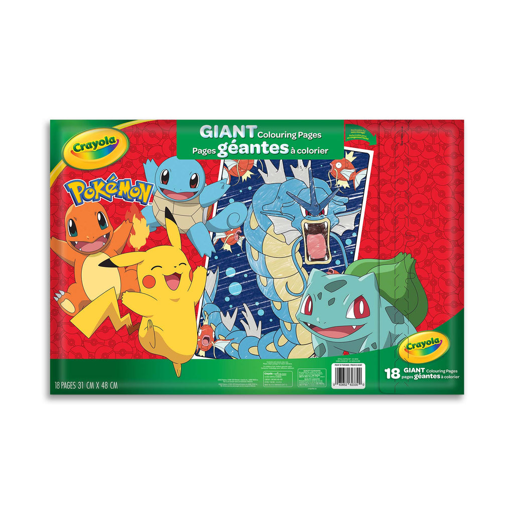 Crayola Giant Colouring Pages Foldalope, Pokémon