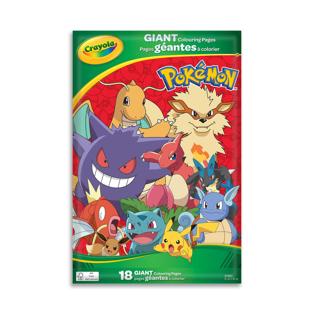 Crayola Giant Colouring Pages Foldalope, Pokémon