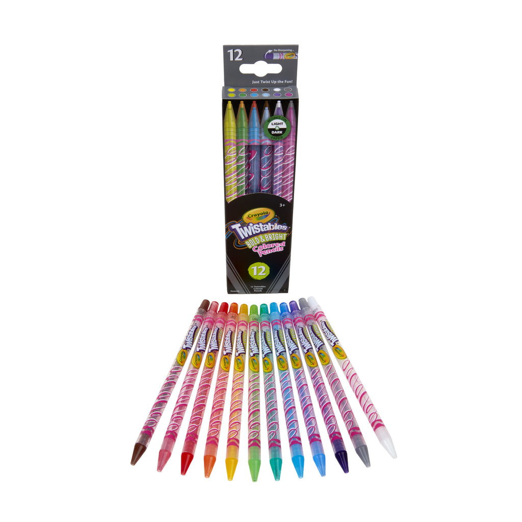 Crayola Bold & Bright Twistables Coloured Pencils, 12 Count