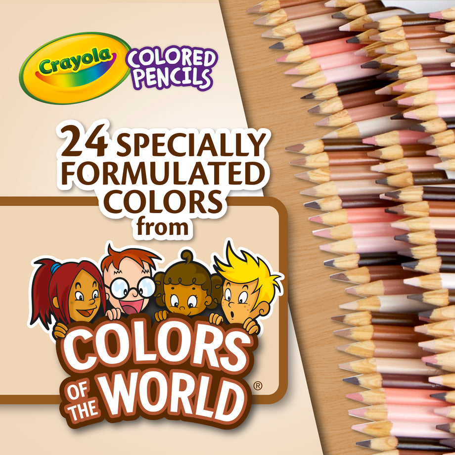Crayola Colors of the World Coloured Pencils Classpack, 240 Count