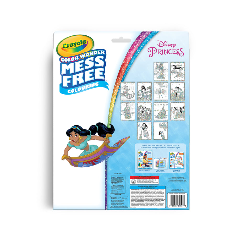 Crayola Color Wonder Mess-Free Glitter Paper Markers Kit, Disney