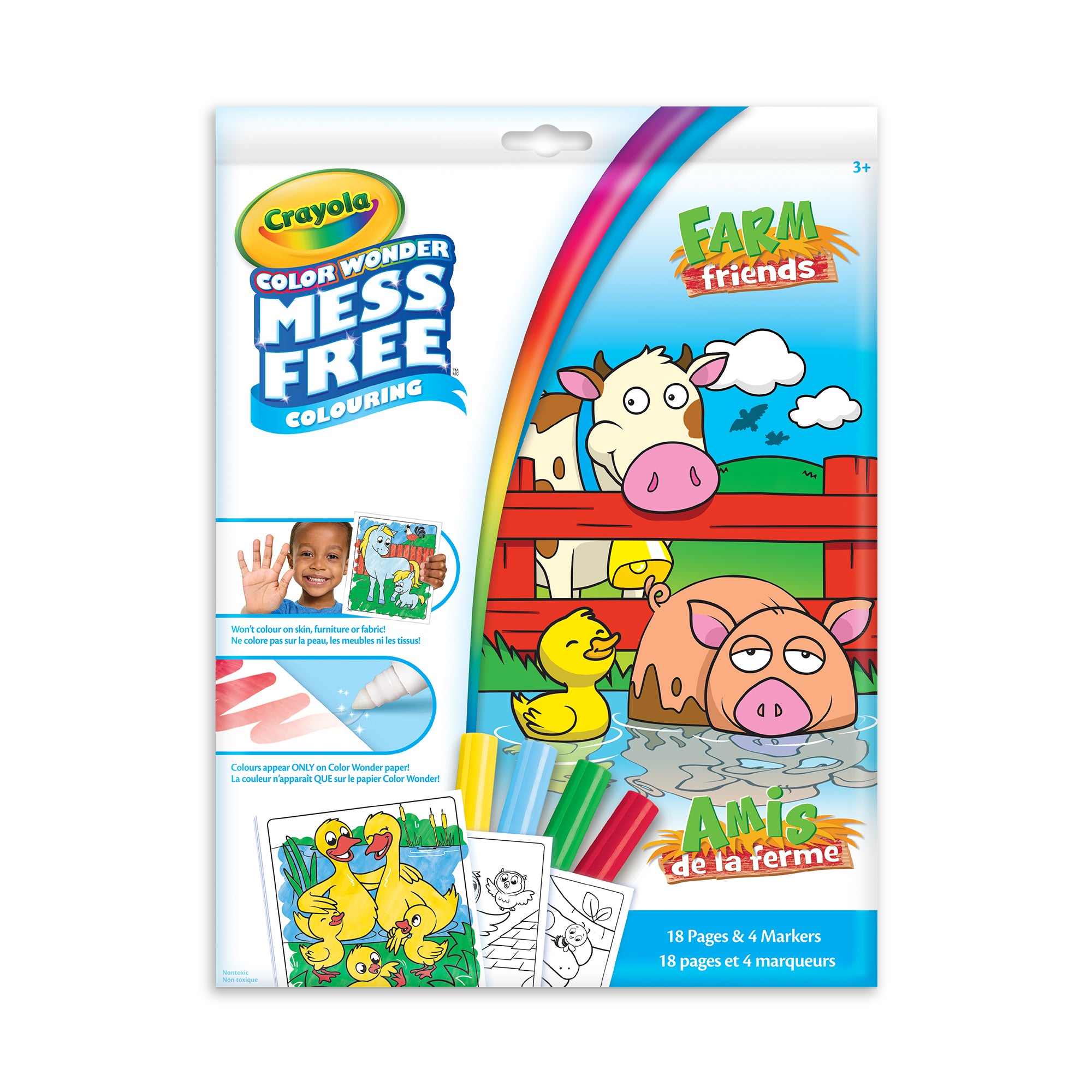 Colour Wonder Mess Free Coloring Pages Crayola Color Wonder Mess-Free Colouring Pages Markers, Farm Friends