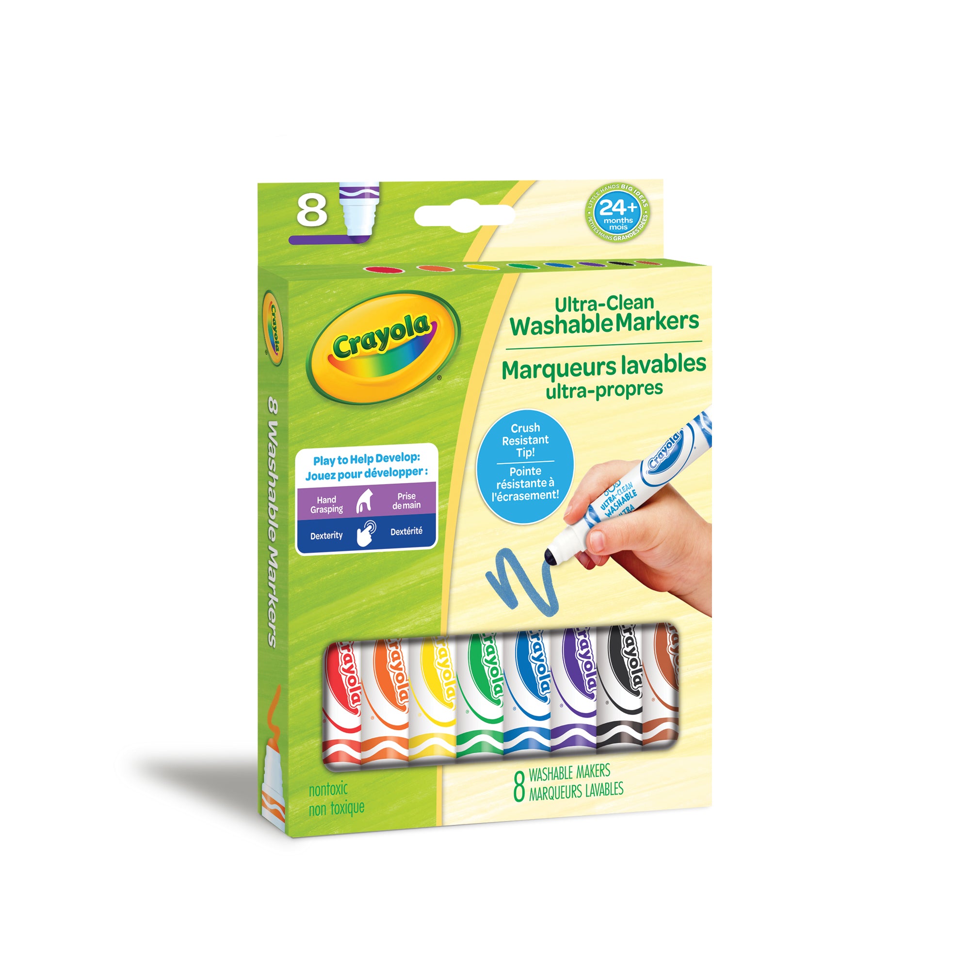 Crayola Ultra-Clean Washable Gumball Tip Markers, Count
