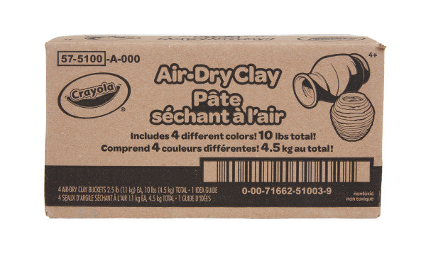 Crayola 10LB Multi-Colour Air Dry Clay Classpack