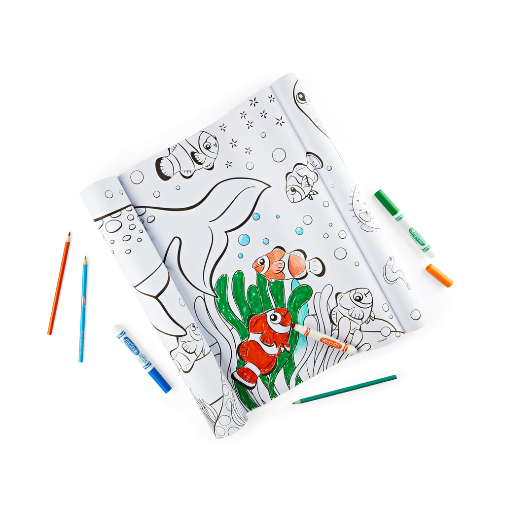 Crayola Giant Colouring Roll, Deep Sea Friends