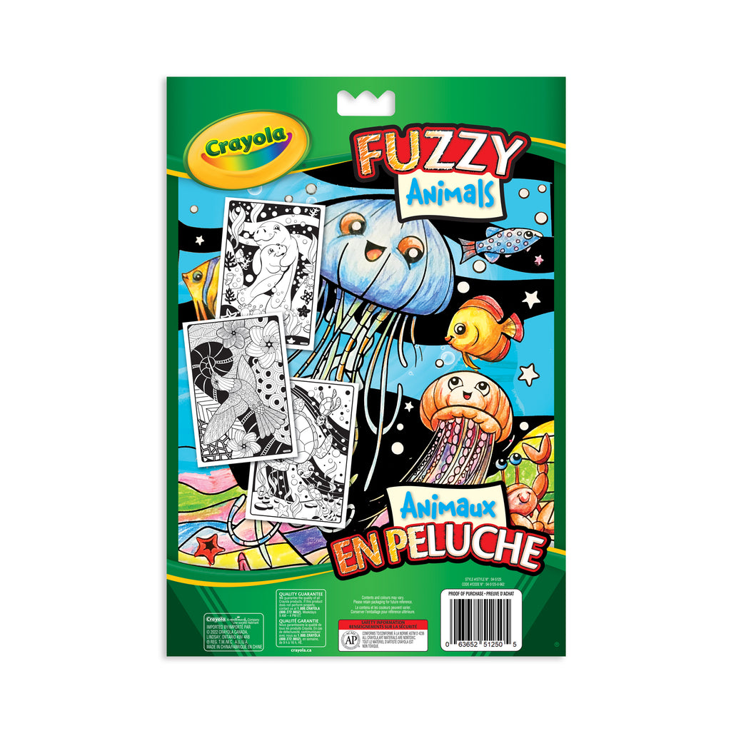 Crayola Fuzzy Animals Colouring Book
