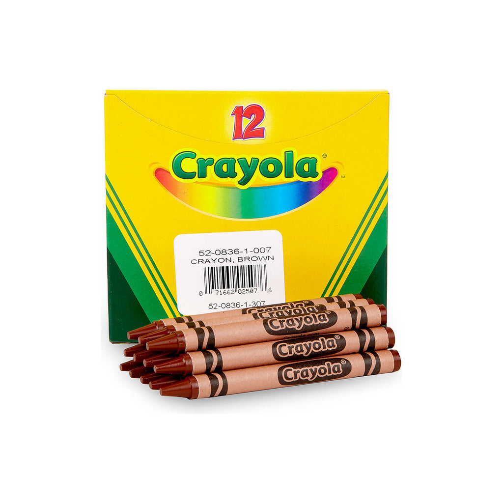 Crayola 12 Count Bulk Crayons, Brown