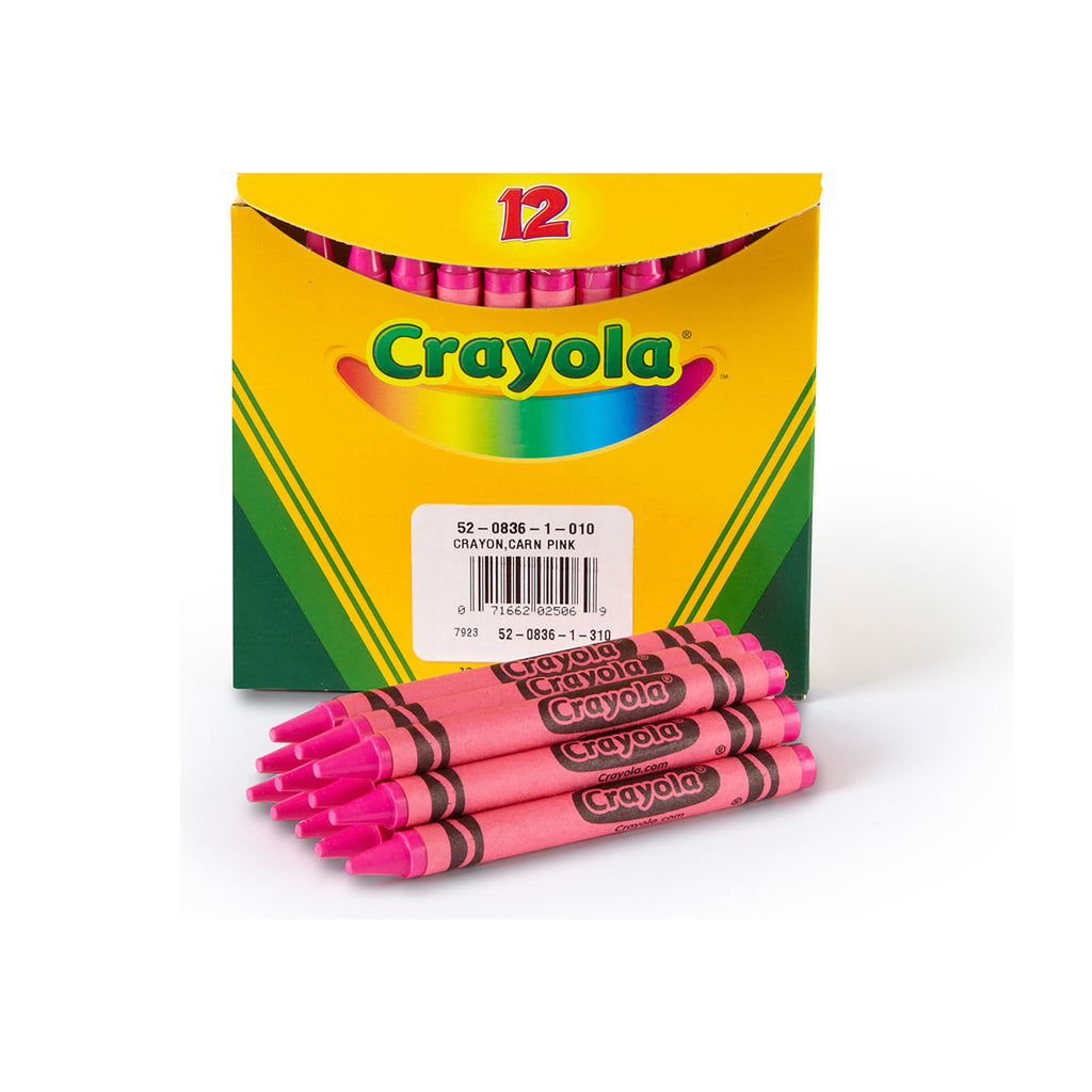 Crayola 12 Count Bulk Crayons, Pink