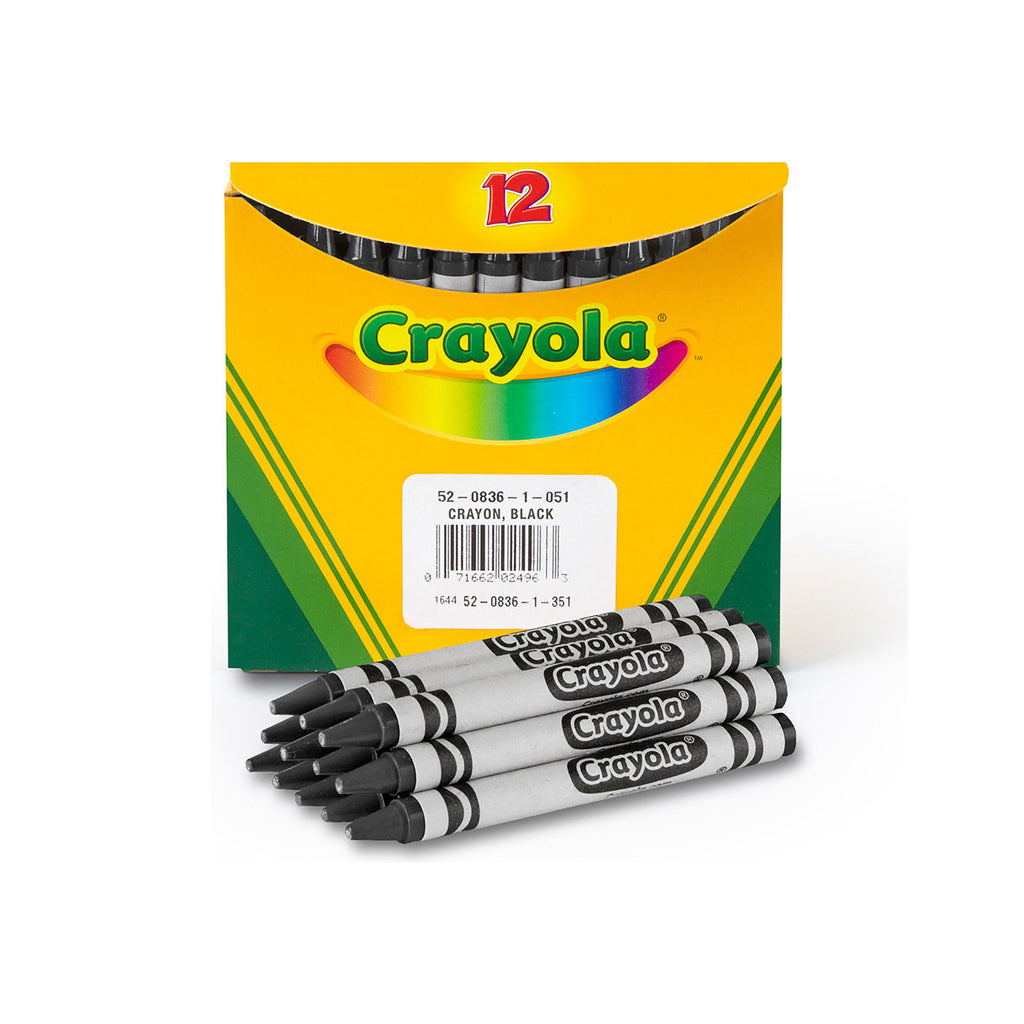 Crayola 12 Count Bulk Crayons, Black