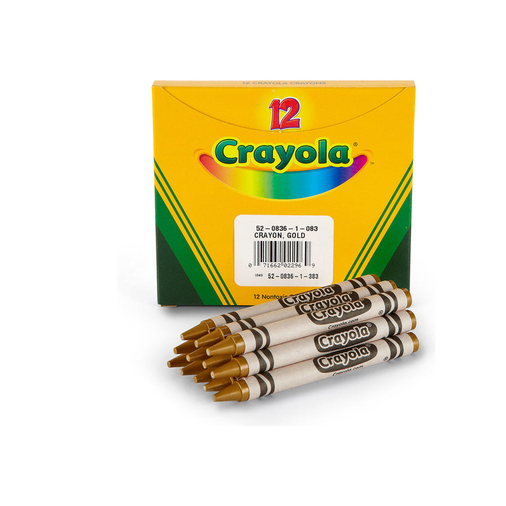Crayola 12 Count Bulk Crayons, Gold