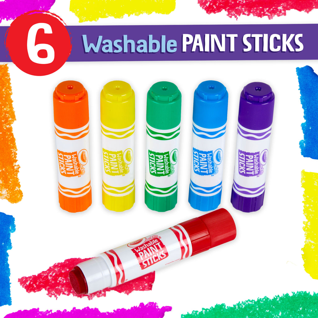 Crayola Washable Paint Sticks, 6 Count