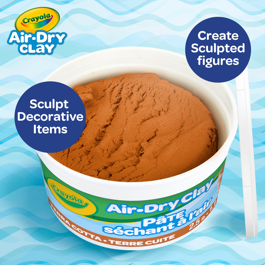 Crayola Air-Dry Clay, Terra Cotta