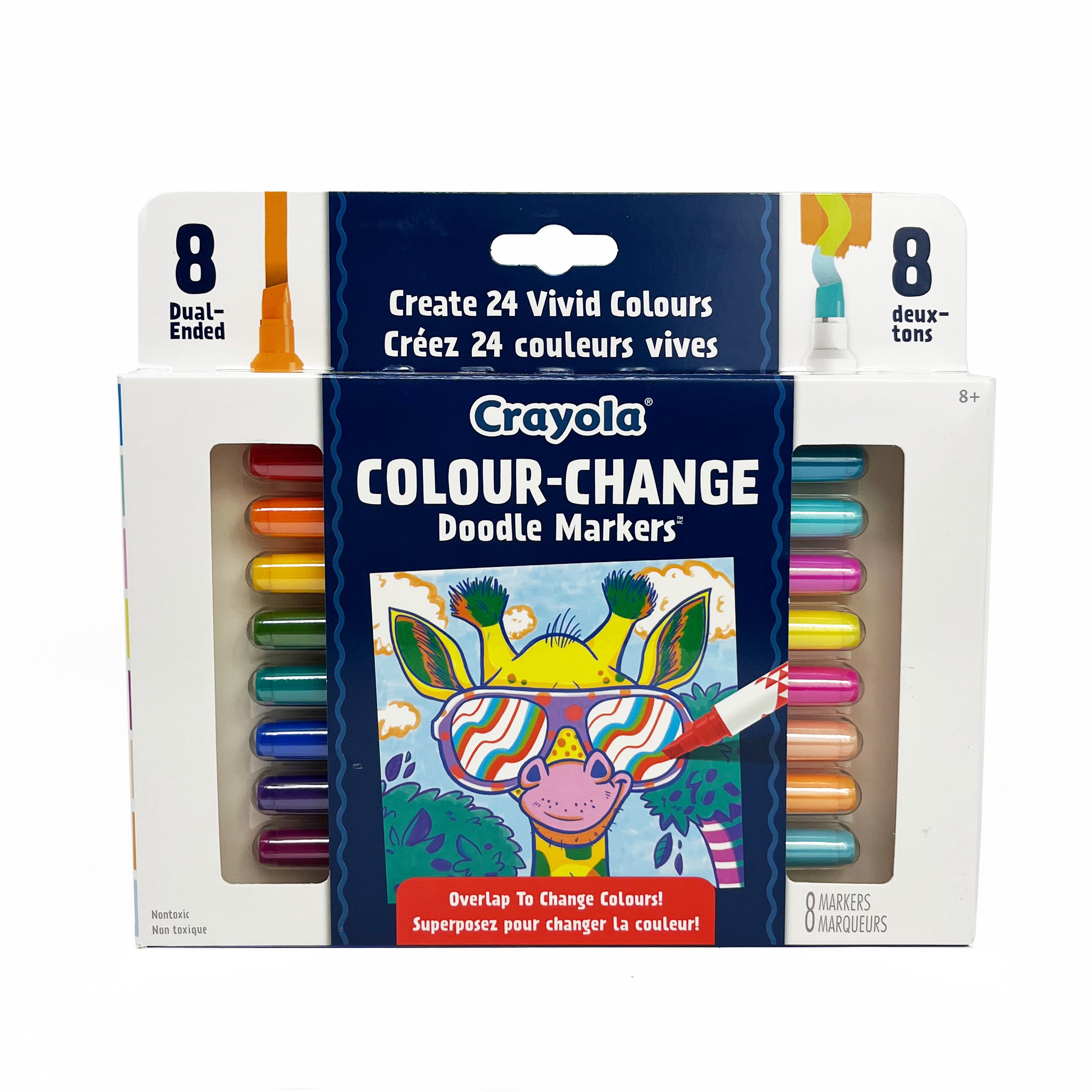Crayola Colour-Change Doodle Markers, 8 Count – Crayola Canada