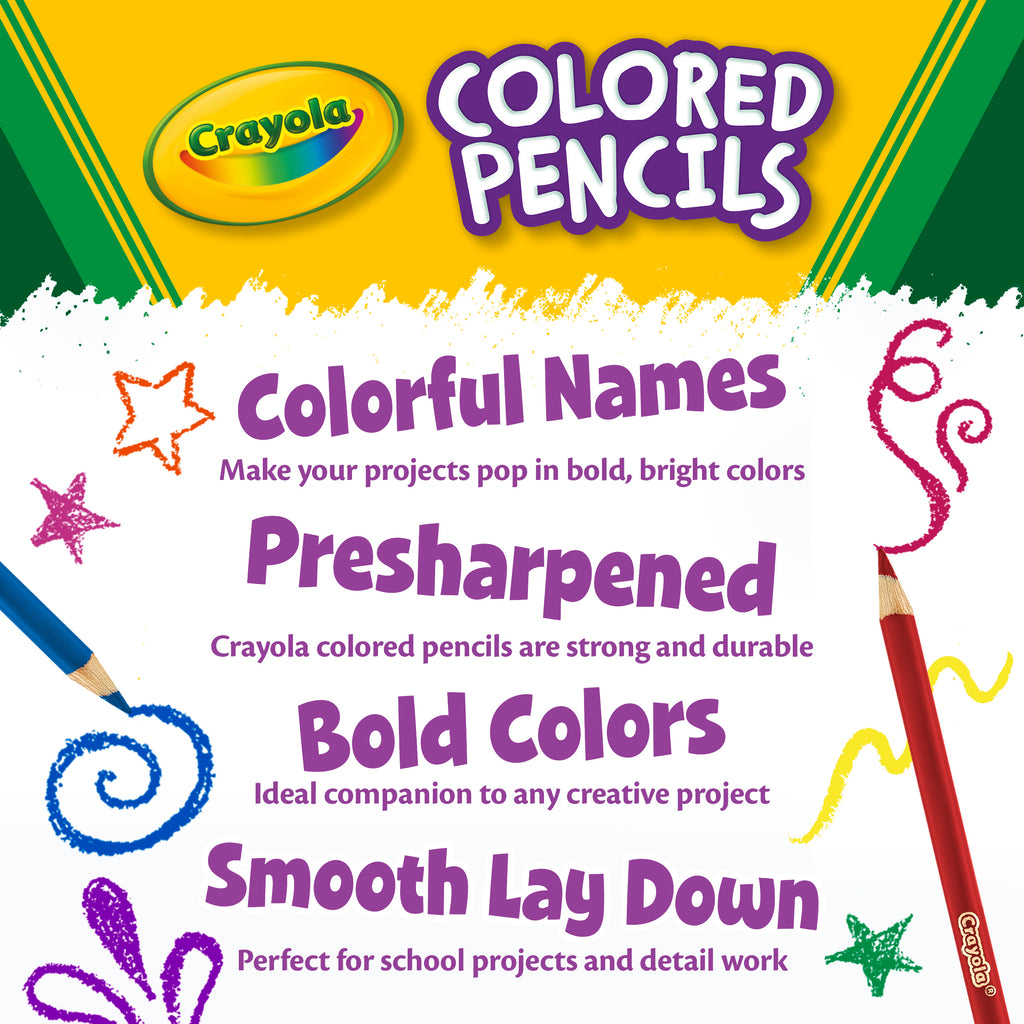 Crayola Metallic Coloured Pencils, 8 Count