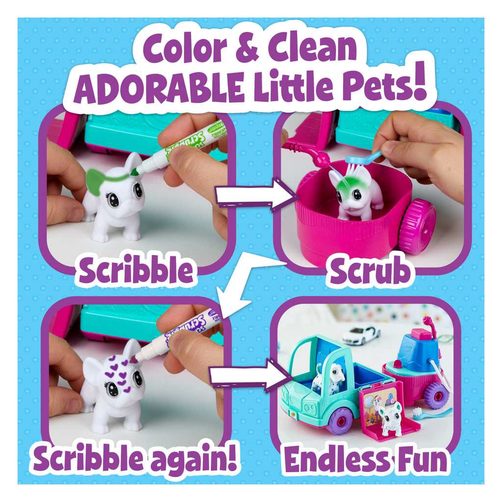 Crayola Scribble Scrubbie Pets Mobile Spa Play Set