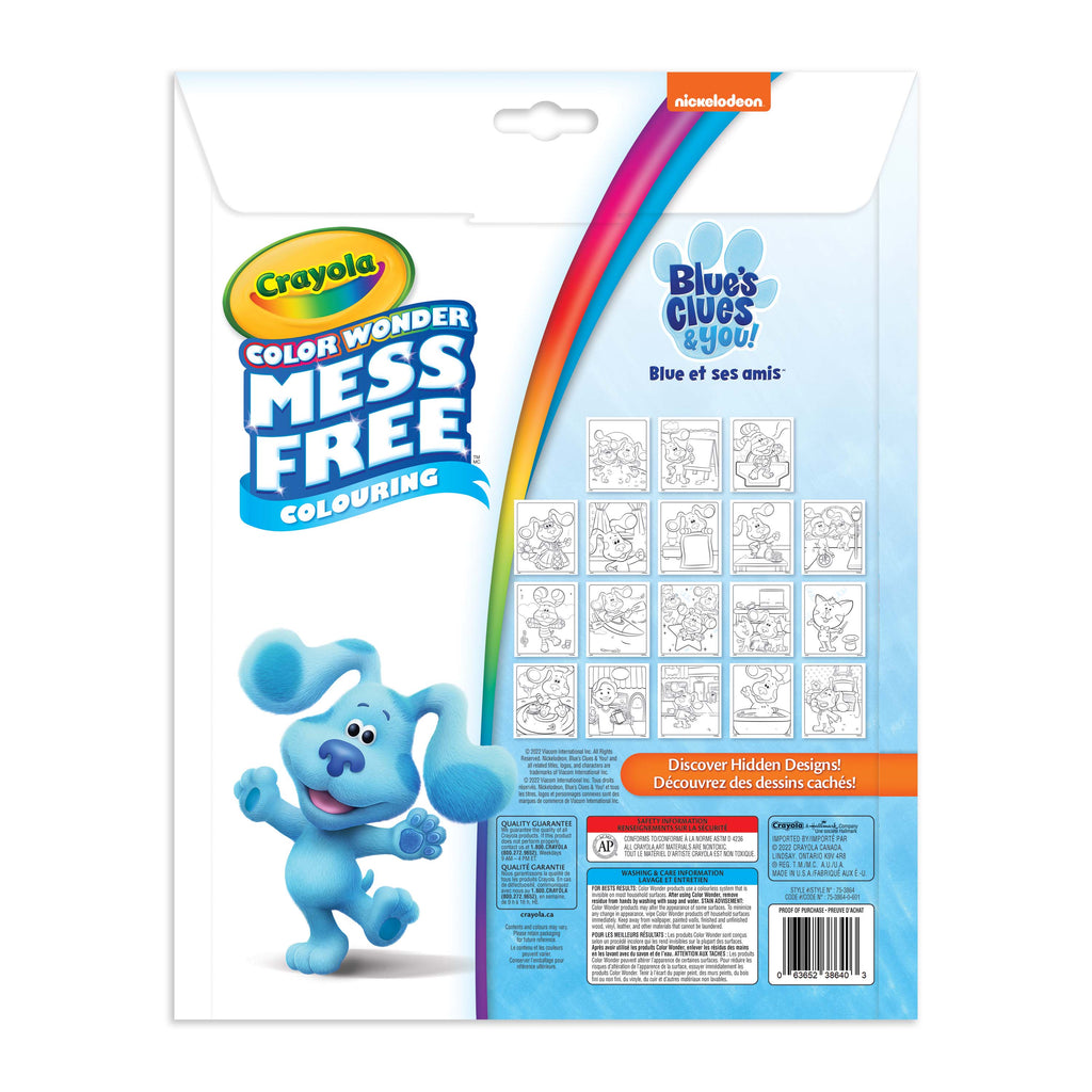 Crayola Color Wonder Mess-Free Colouring Pages & Mini Markers, Blue's Clues & You