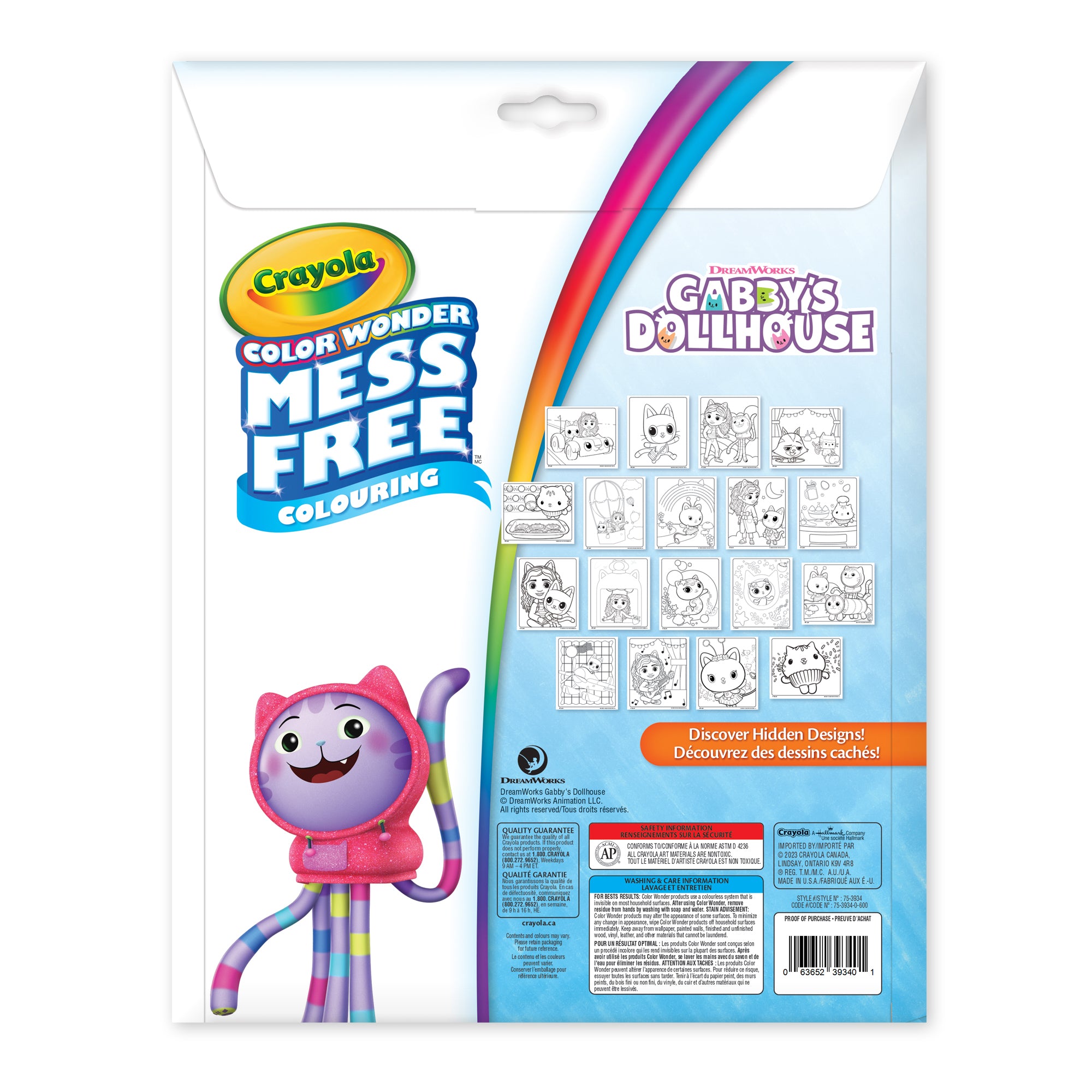 Crayola Color Wonder Mess Free Mini Markers, Classic Colors, 10