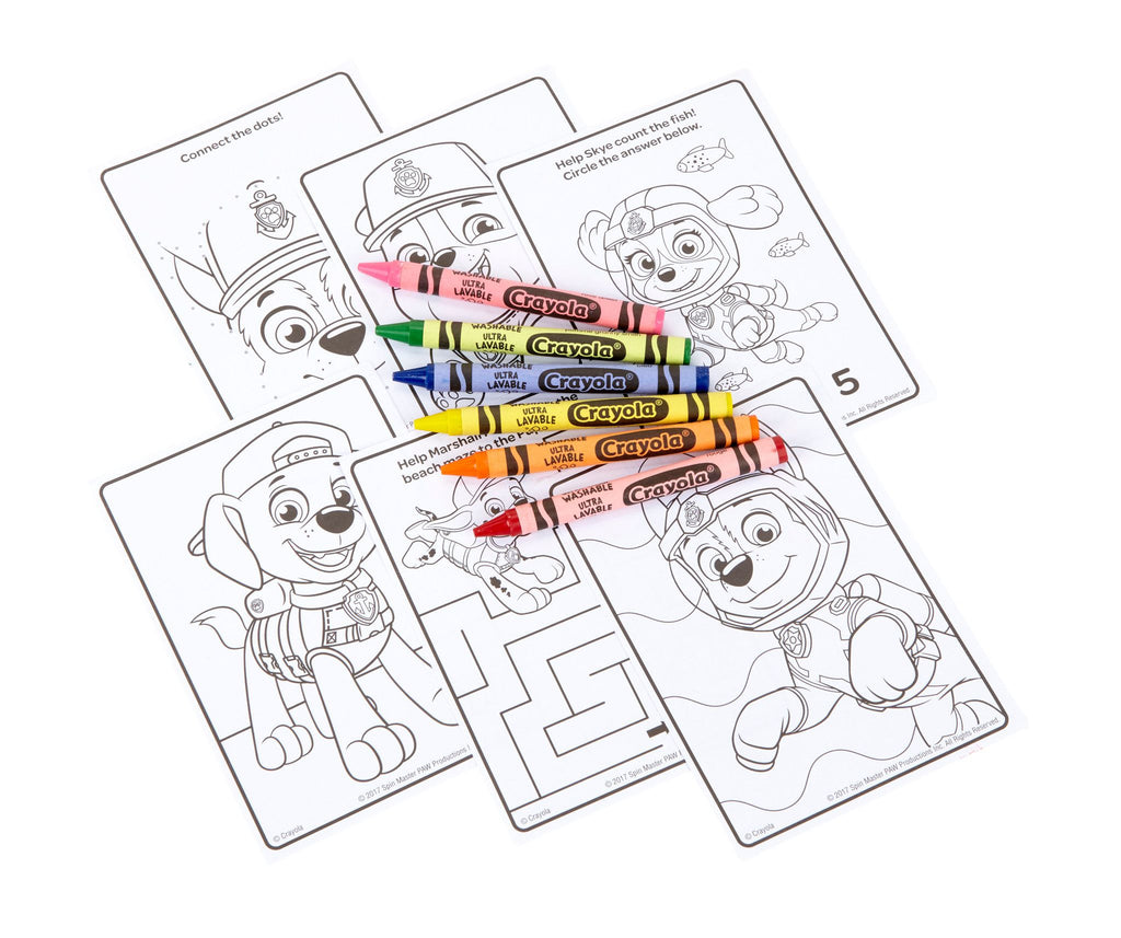 Crayola Mini Travel Pack, Paw Patrol