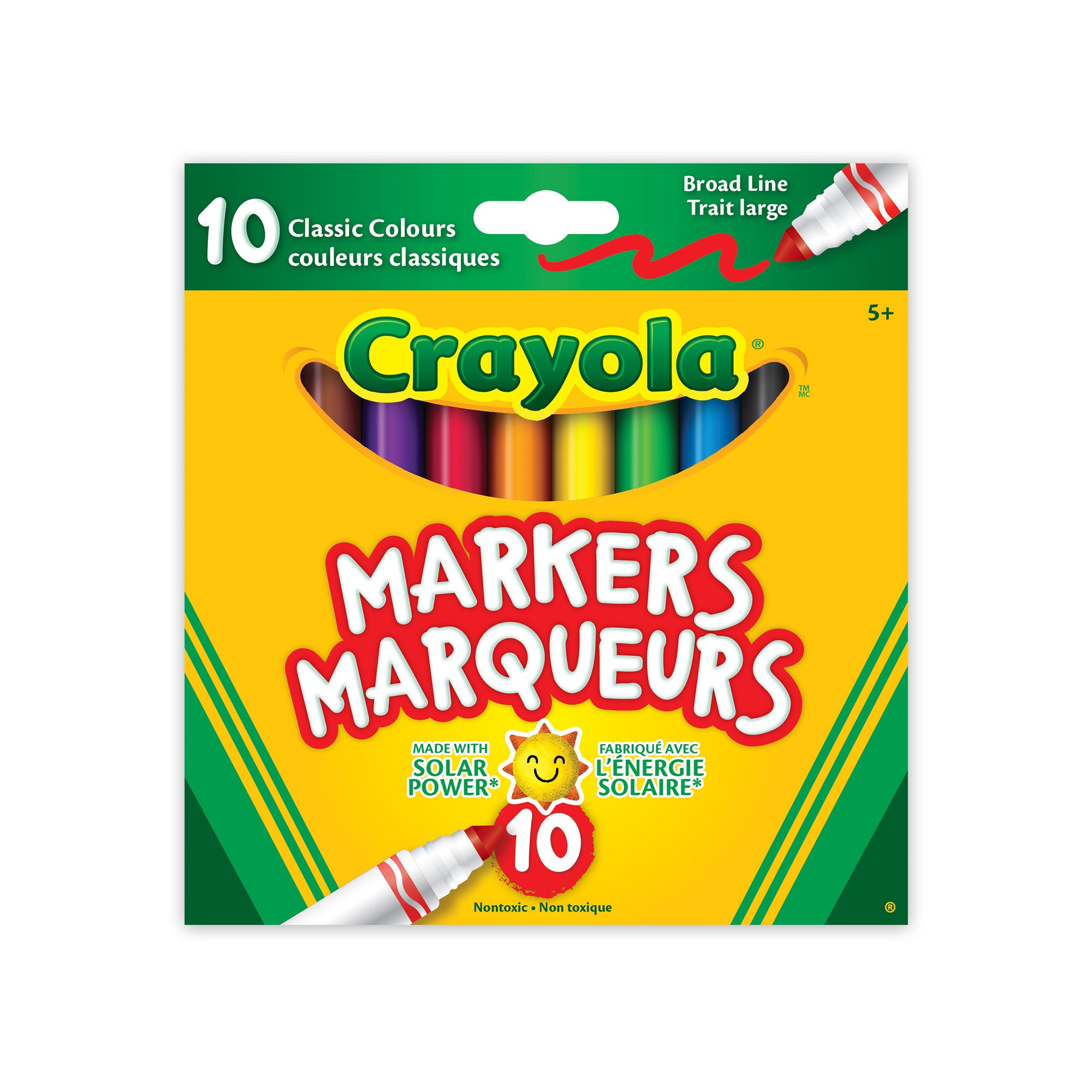 Crayola Broad Line Markers, Classic Colours