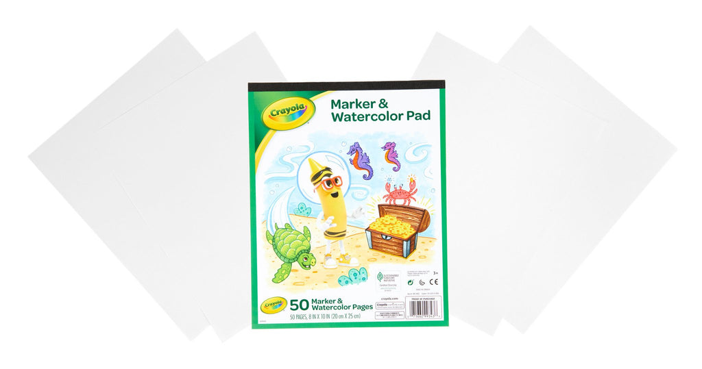 Crayola Marker & Watercolour Pad, 60 Pages