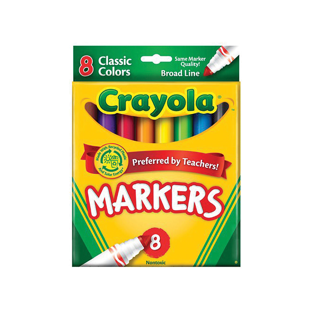 Crayola Broad Line Markers, 8 Count