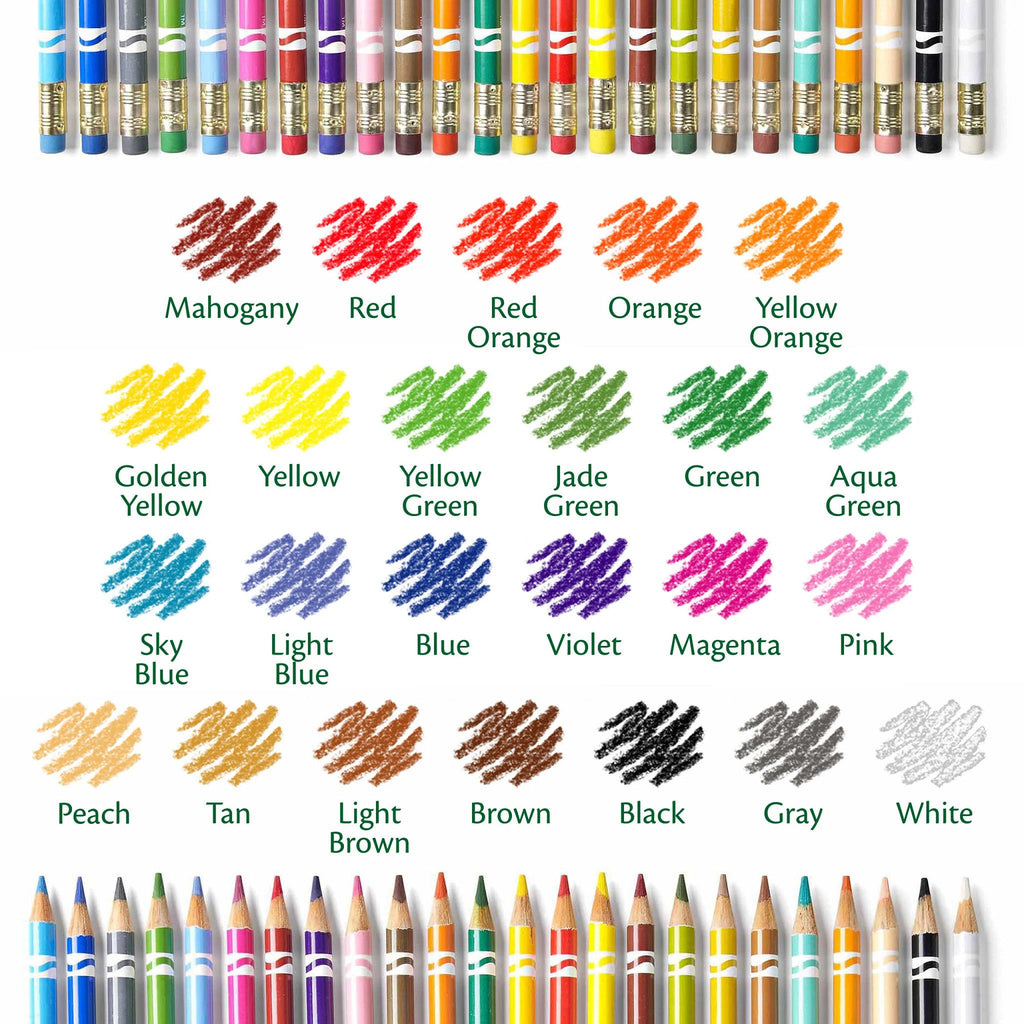 Crayola Erasable Coloured Pencils, 24 Count