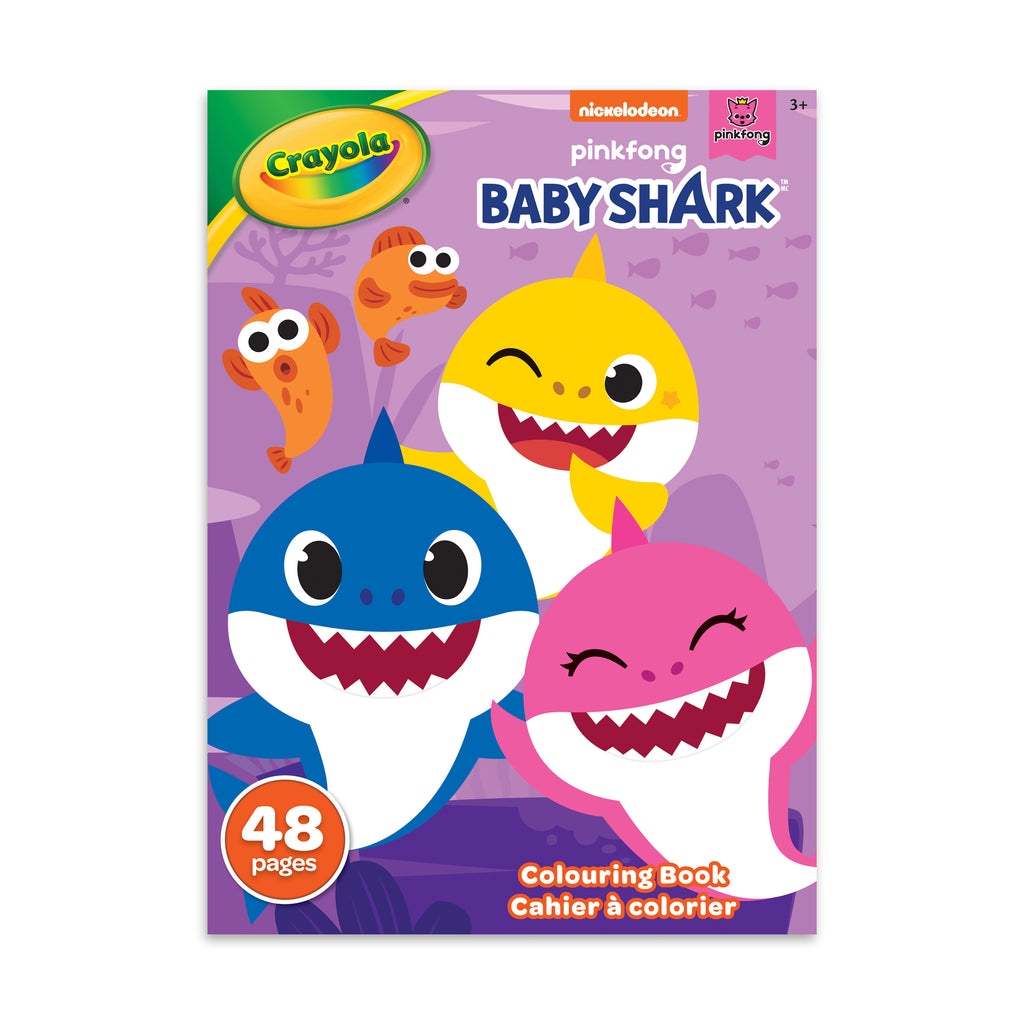 Crayola Baby Shark Colouring Book, 48 Pages