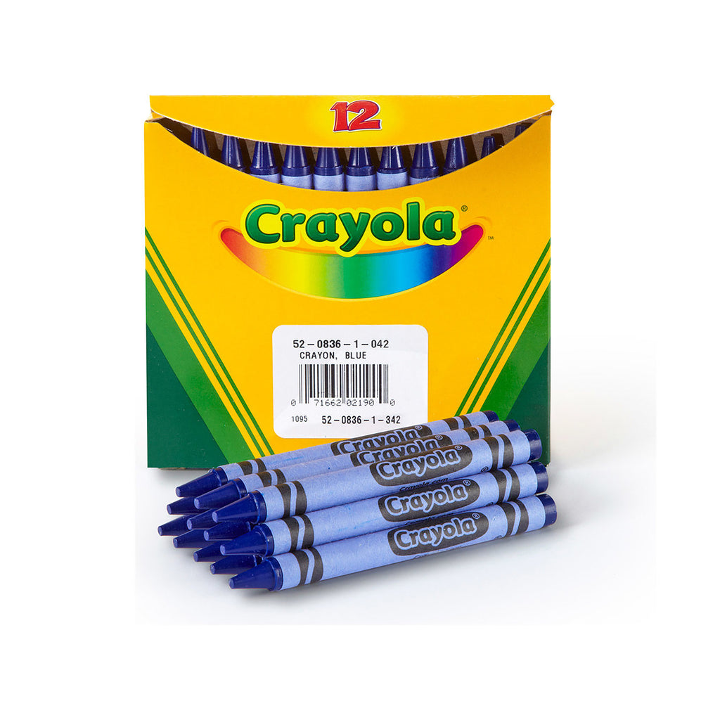 Crayola 12 Count Bulk Crayons, Blue