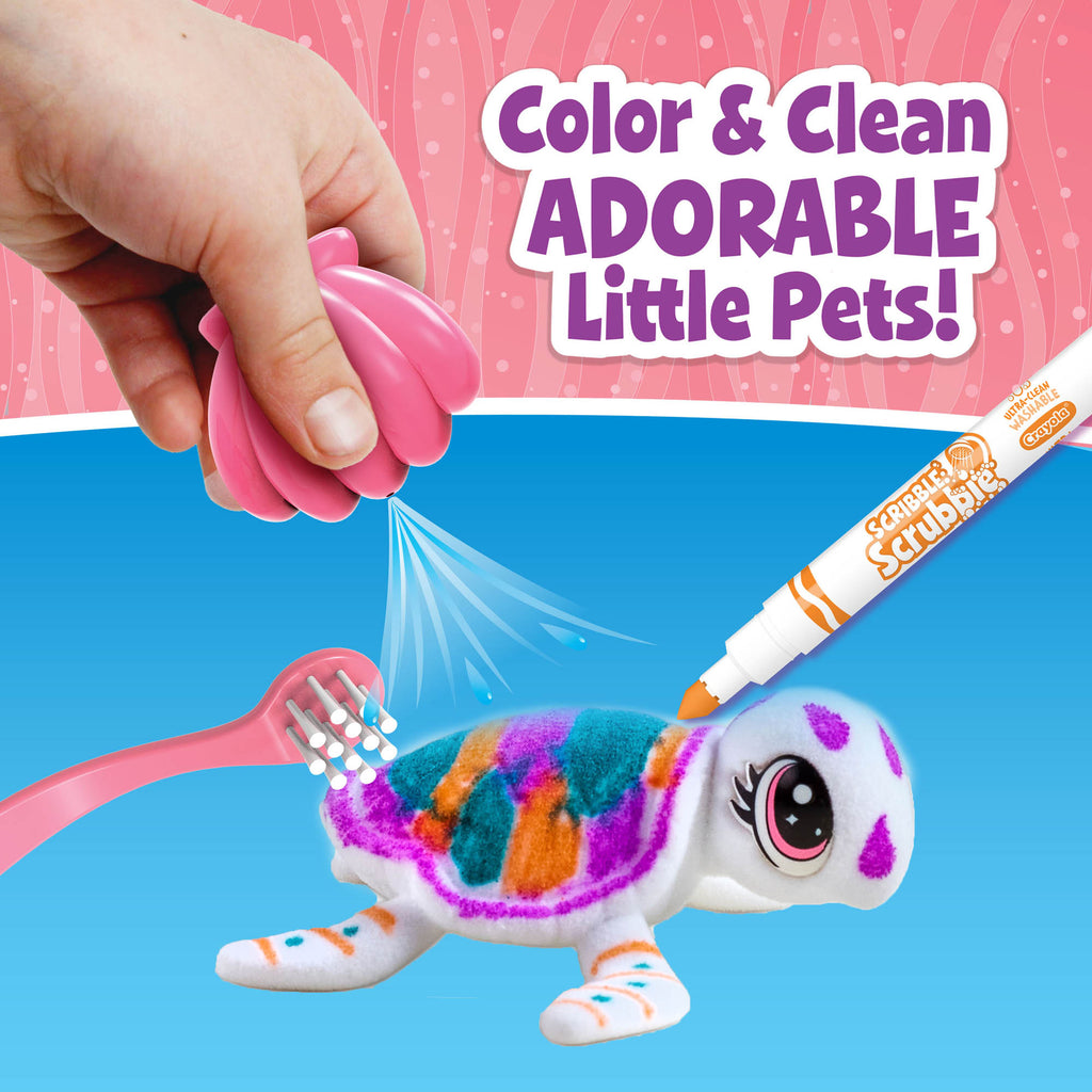 Crayola Scribble Scrubbie Ocean Pets Seashell Splash Play Set