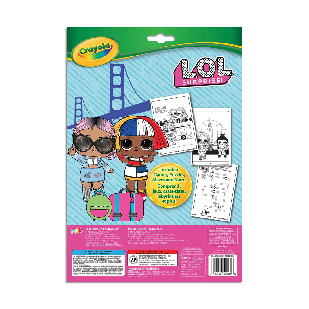 Crayola Colouring & Activity Pad with Markers, L.O.L. Surprise!