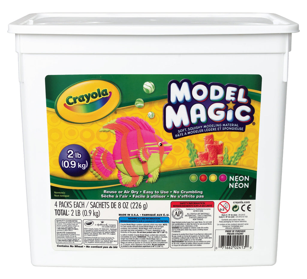 Crayola Model Magic 2lb Bucket, Neon