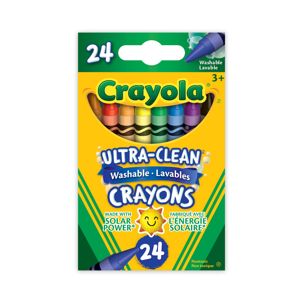 Crayola Ultra-Clean Washable Crayons, 24 Count