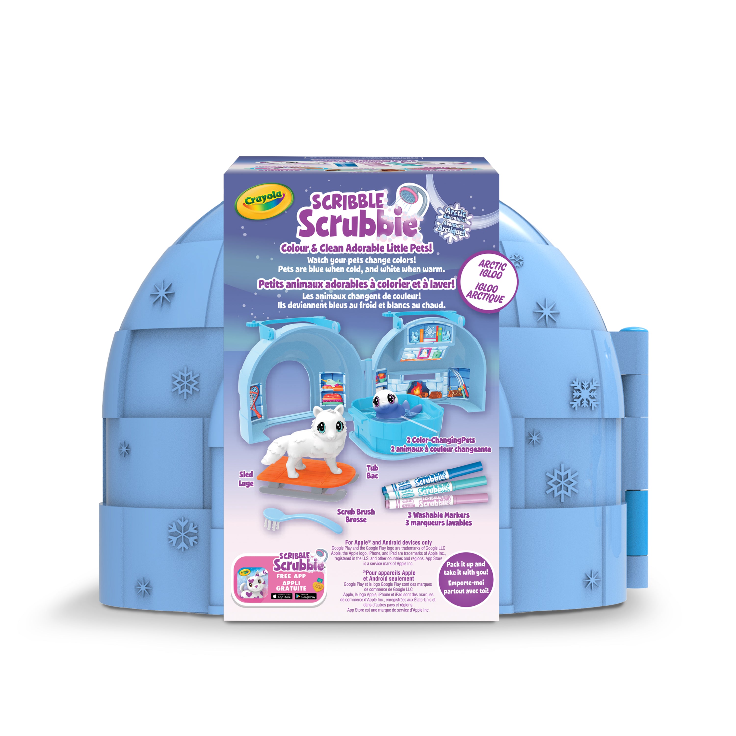 Scribble Scrubbie Arctic Igloo Playset, Crayola.com