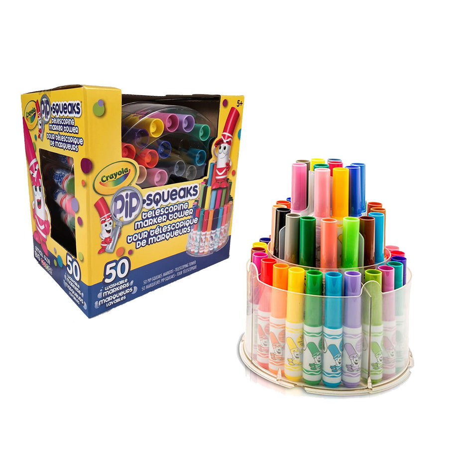 Crayola® Pip-Squeaks Markers With Tower Storage Case, Assorted Colors, Pack  Of 50