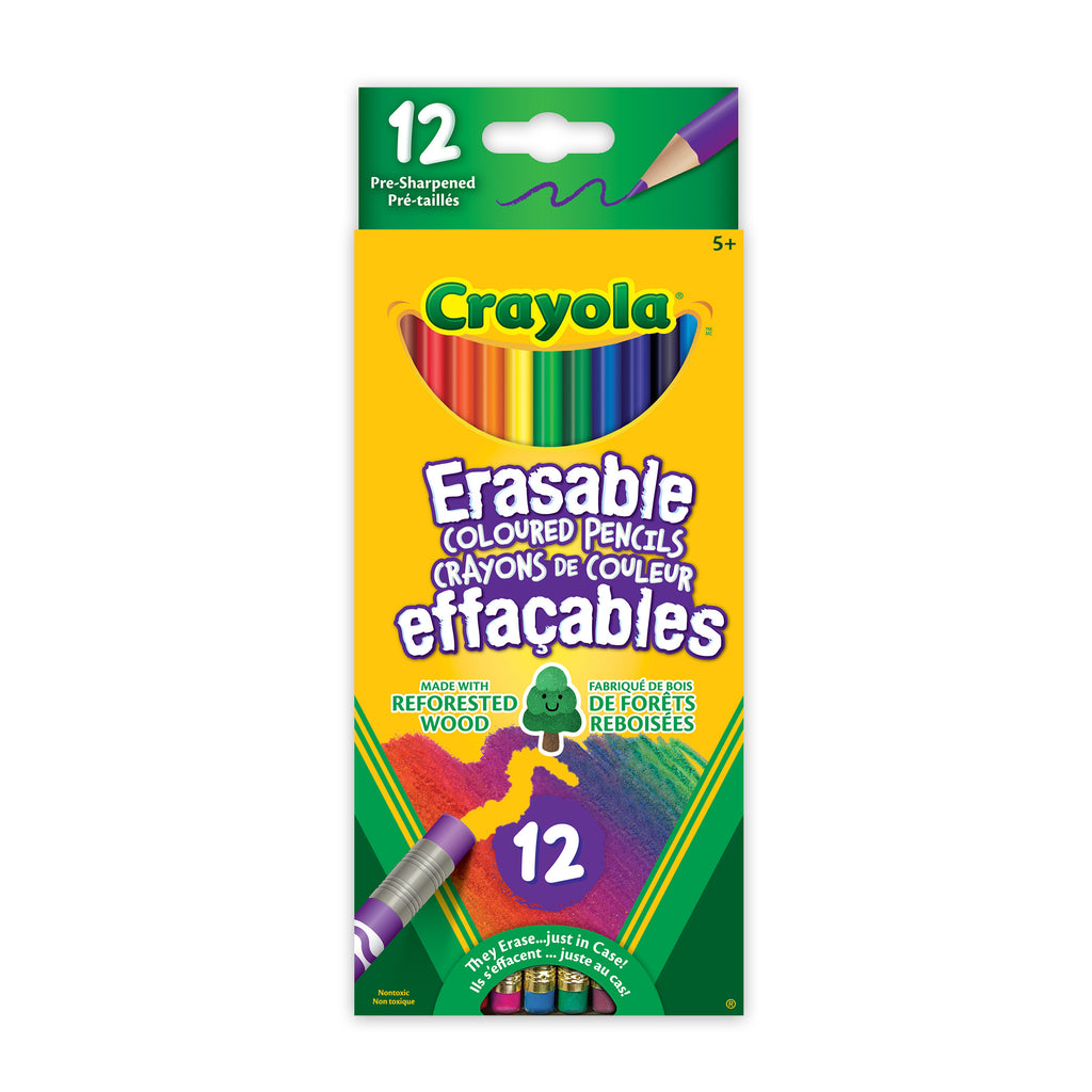 Crayola Erasable Coloured Pencils, 12 Count