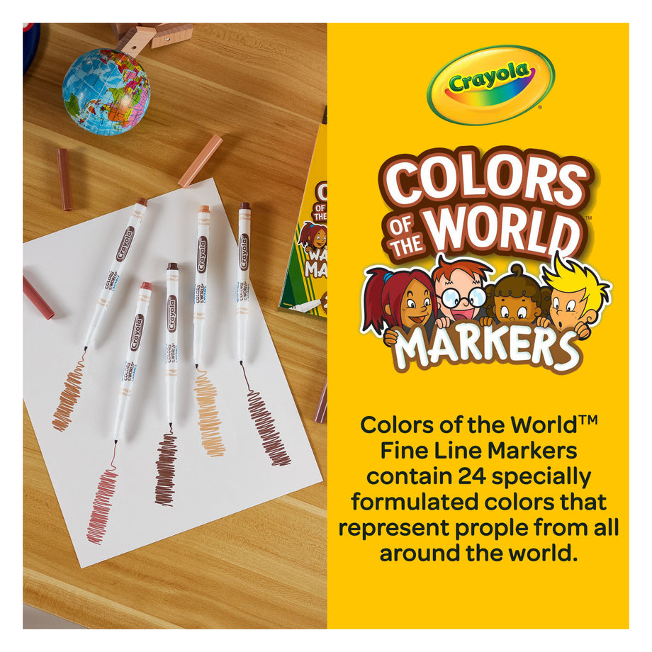 Crayola: Colors of the World Markers (24 pack)